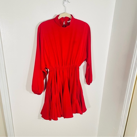 NEW Rhode Caroline Dress Ruby Red Preppy Wedding Party Resortwear Date Night - Picture 3 of 10